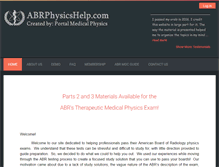 Tablet Screenshot of abrphysicshelp.com